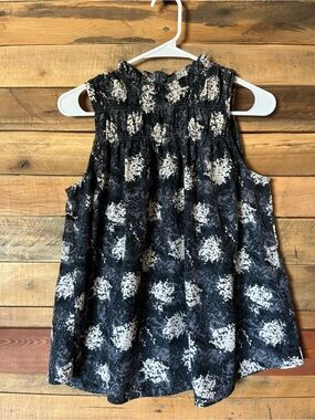 Joie limited edition Navy & White Floral Smocked Sundress Top